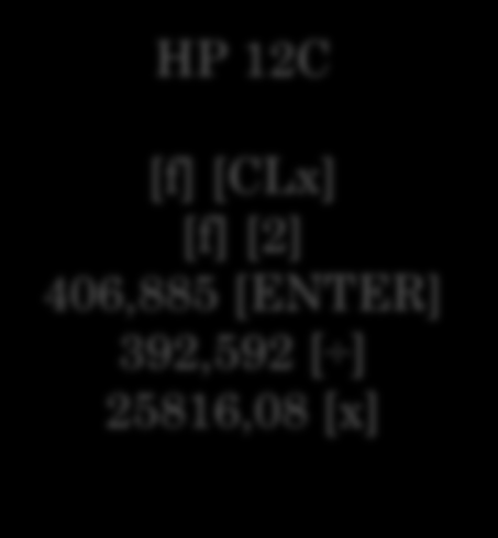 Introdução HP 12C M = C(1 + i) t M = 20000(1 + 0,0215) 12 M = R$ 25.