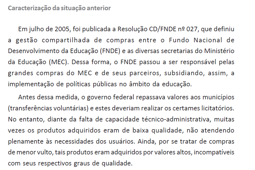 Registro de Preços Nacional (RPN) Fundo