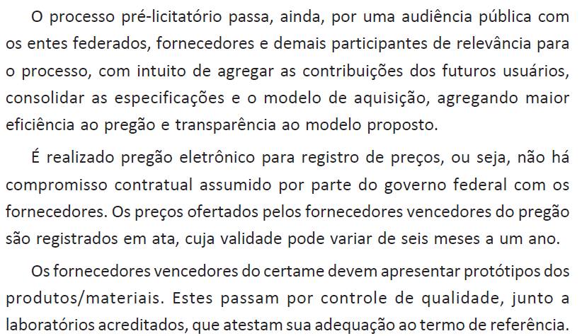 Registro de Preços Nacional (RPN) P4 Fundo