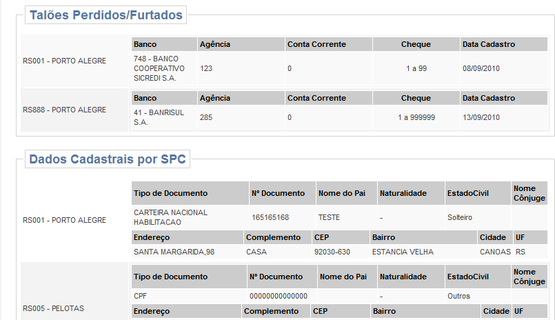 4.2.2 Envio da Consulta por e-mail O envio de email da consulta de SCPC realizada só deve ser utilizado para controle interno da empresa associada.