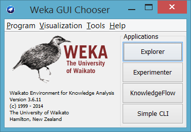 WEKA - Waikato Environment for Knowledge Analysis - Ferramenta open source de DM.