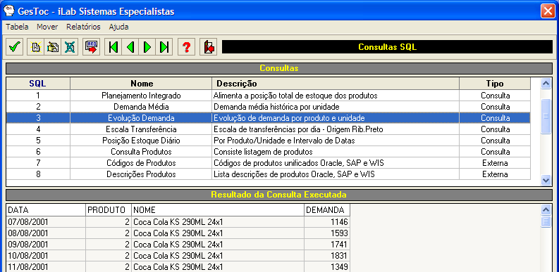 Análises 8.5 118 Consultas SQL Formulário genérico destinado à elaboração e gerenciamento de consultas e comandos que são executados diretamente na base de dados do sistema.