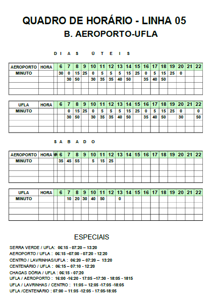 horários de ônibus estarão restritos.