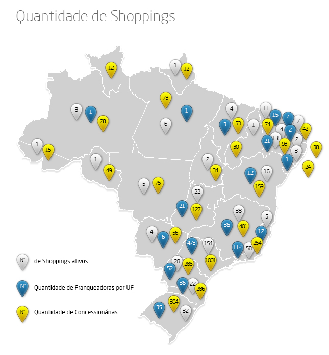 Somente em 2013, 47 novos shoppings estão planejando abrir suas portas, segundo a Associação Brasileira de Shopping Centers (Abrasce).