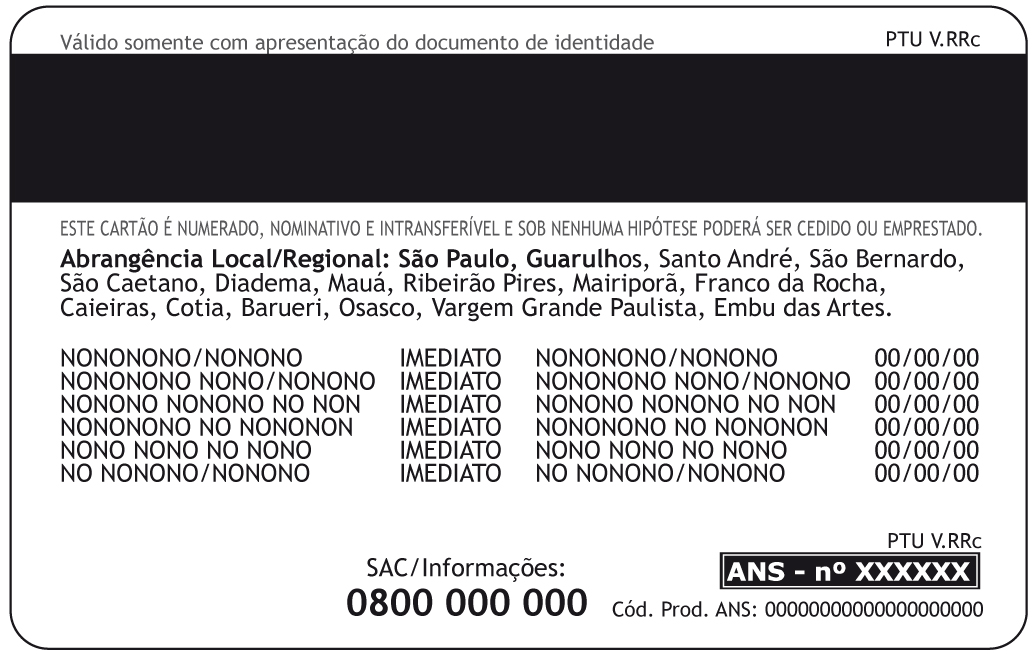 CARTÃO DO CLIENTE - FRENTE CARTÃO DO CLIENTE - VERSO SAIBA IDENTIFICAR SEU CARTÃO DA UNIMED: SAIBA IDENTIFICAR SEU CARTÃO DA UNIMED: Informação necessária para facilitar o recolhimento correto da