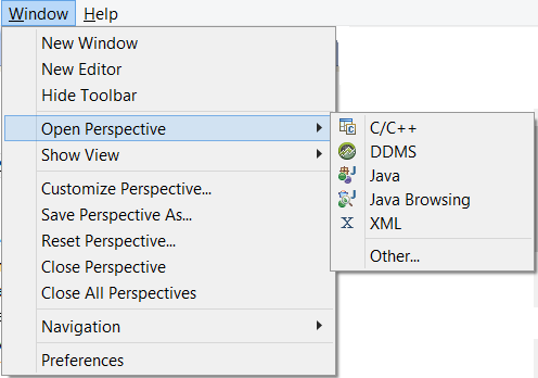 DICA: ALTERNANDO ENTRE DIFERENTES PERSPECTIVAS O uso de perspectivas permite alternar rapidamente entre os modos de visualização do projeto, por exemplo, entre o modo Java (utilizado normalmente para