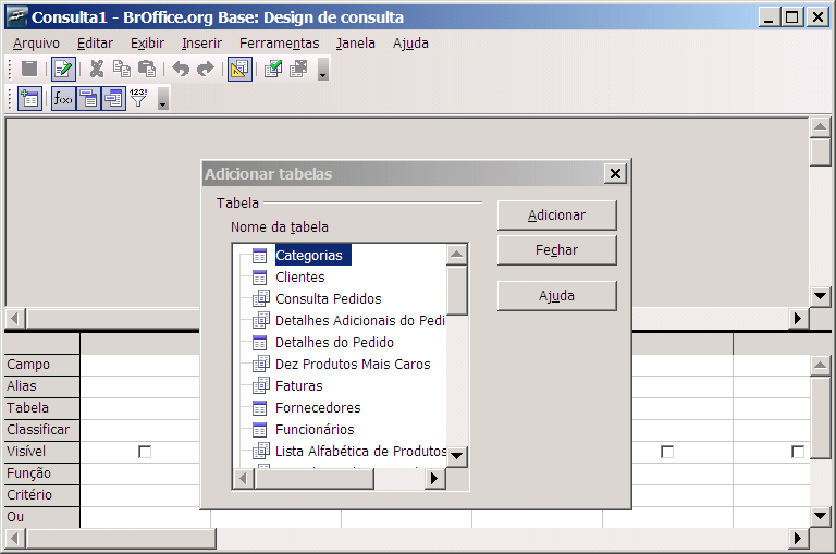 Método Criar consulta na exibição SQL... Descrição Este é um método bastante interessante para os usuários de nível avançado que dominam a linguagem SQL.