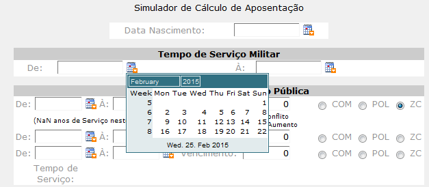 (1) click com o botão esquerdo do rato sobre o ícone. 2º Passo: escolha o mês e o ano de nascimento (2) (2) click sobre o botão esquerdo do rato e escolha o ano e o mês de nascimento.