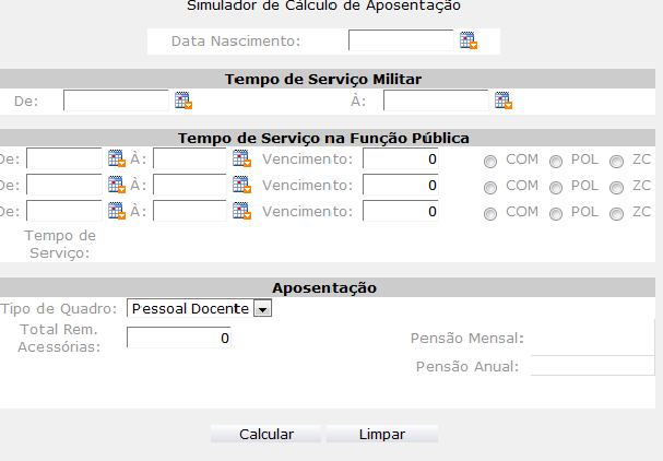 (7) Introduza manualmente o valor total das remunerações acessórias, recebidas nos últimos 24 meses que antecedem a data do pedido de aposentação.