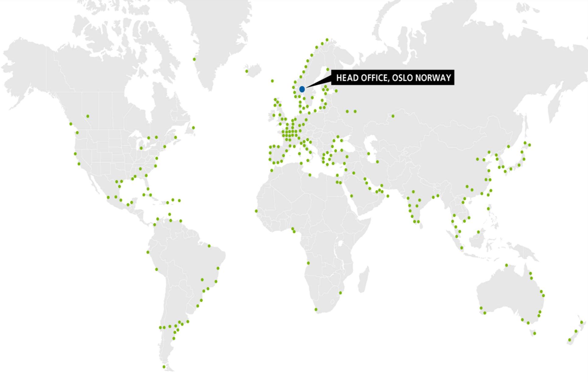 A DNV NO MUNDO 300 escritórios 100 países 9.