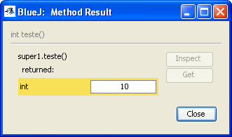 JAVA5 E PROGRAMAÇÃO POR OBJECTOS (F. MÁRIO MARTINS 2006) Super protected int x = 10; public int getx() { return x; public int teste() { return this.getx();.