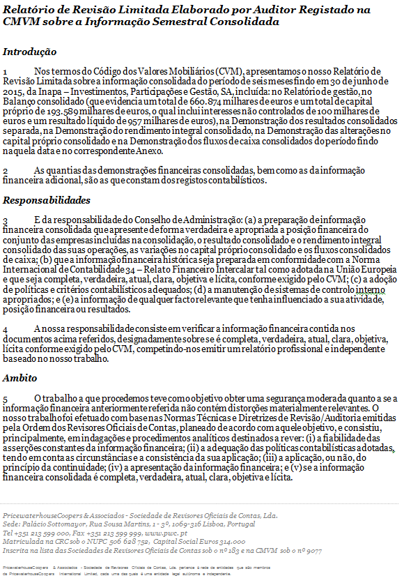 5.4. Relatório do auditor