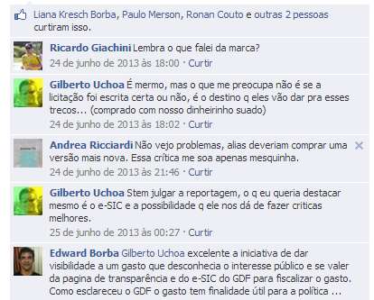 RESPOSTA DO GDF "Informamos que os 40 consoles de PlayStation 3, referidos na Solicitação de Informação ao Cidadão - SIC, destinavam-se aos Centros de Convivência, vinculados à Secretaria de Estado