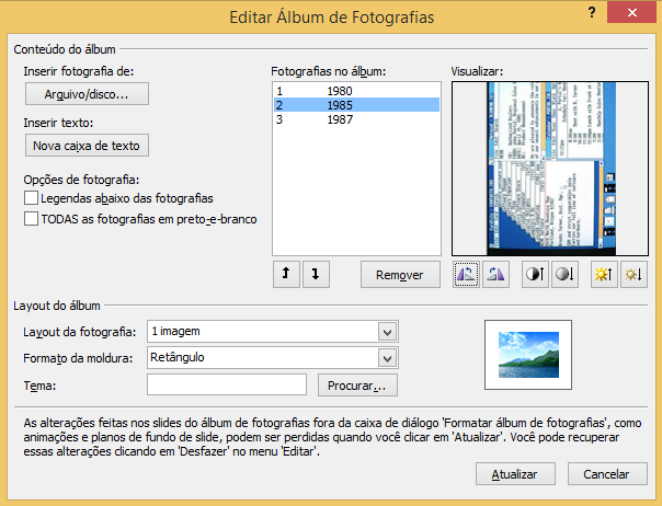 O PowerPoint também possibilita a execução de alguns pequenos ajustes nas imagens.