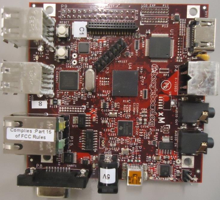 Plataforma BeagleBoardXM e webcam Processadores Memória Especificação ARM Cortex -A8 (Arquitetura RISC) com 1 GHz de frequência de operação TMS320C64x+ (Arquitetura DSP com 800 MHz de