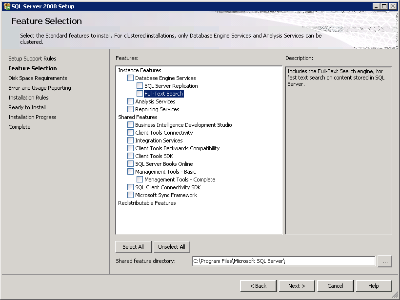 Pré-requisitos de instalação EXEC sp_configure 'show advanced options', '1'; go reconfigure; go EXEC sp_configure 'clr enabled', '1' go reconfigure; -- Turn advanced options back off EXEC