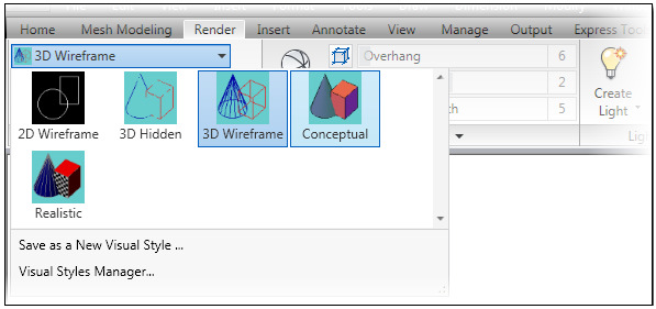 3 de 8 - A caixa de malha no estilo visual wireframe é concluída.