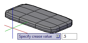 5. Os vincos agudos são aplicados às faces selecionadas. Novas Funcionalidades do AutoCAD 2010 (Português) 6.