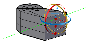 Processo: Rotacionar Sub-objetos de Malha Os passos que se seguem dão uma visão geral sobre a rotação das faces da malha. 1.