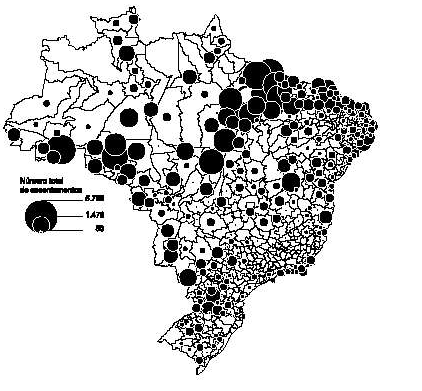 36 Mapa 3 Número de assentamentos