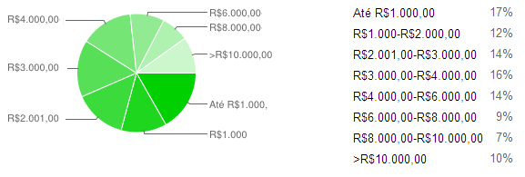 Faixa de Renda Mensal Arenaplan Consultoria A última pergunta feita aos torcedores foi com relação ao seu time do coração.