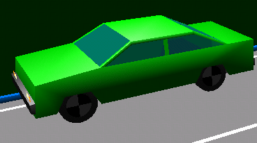 c) modelo real do Veículo 2 d) modelo do Veículo 2 usado na simulação e) modelo real do Veículo 3 f) modelo do Veículo 3 usado na simulação Figura 3.