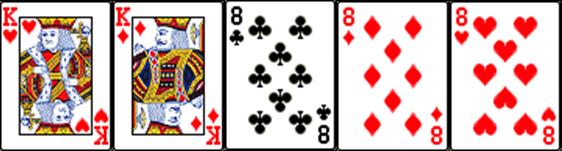 Royal Flush: Um Ás, um Rei, um Valete, uma Dama e um Dez todos do mesmo naipe. É a mão mais valiosa do Poker, em jogos que não incluem cartas wild.