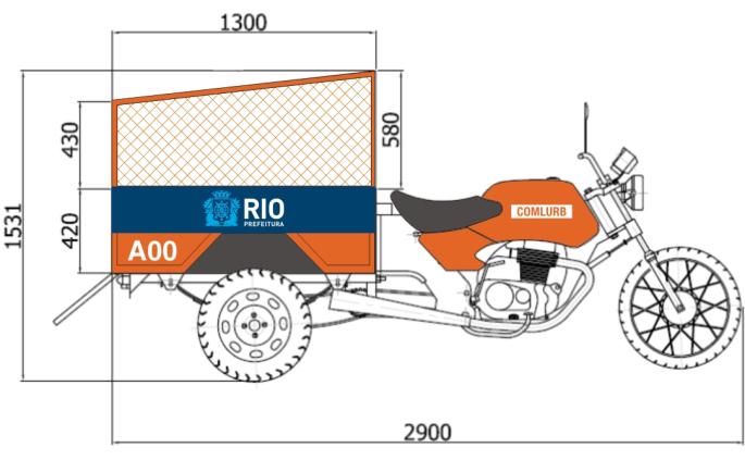 COLETA DOMICILIAR Triciclo para Carga com motor