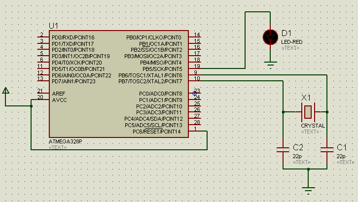 Figura 11 - Component Mode Insira todos os componentes clicando uma vez no nome do componente na lista e depois clicando uma vez na janela de montagem do circuito.