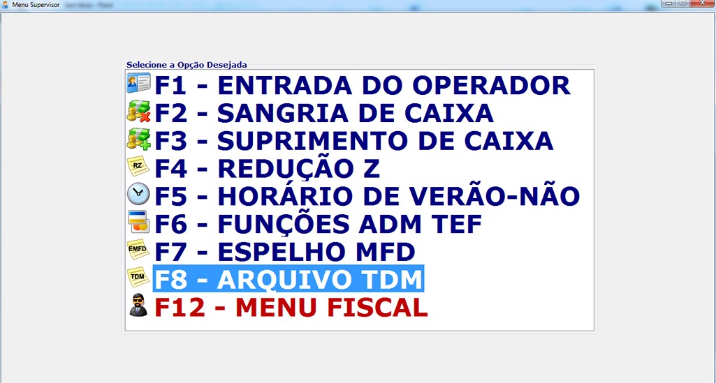 ENTRADA/SAÍDA DO OPERADOR Antes de liberar o caixa para lançamento das vendas é necessário que seja feita a Entrada do Operador.