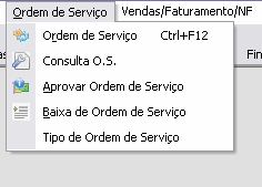 Módulo Ordem de Serviço (Ctrl+F12) veja o vídeo aqui É utilizado para consertos, garantias e orçamentos. Pode-se inserir produtos e serviços.