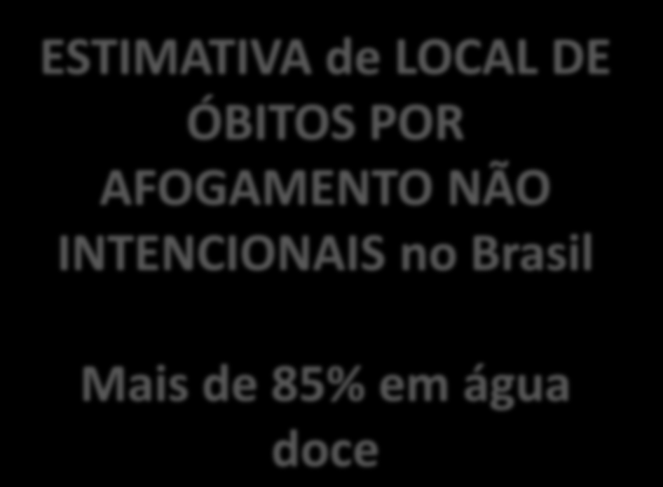 ÁGUAS NATURAIS 90% Água doce - 75% 25% Rios com correnteza (river stream), 20% Represa (dam), 13% Remanso de rio (backwater river), 5% Lagoas (lakes/ponds), 5% inundações 3% Baía (bay), 2% Cachoeiras