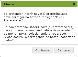 Para cada AE/ENA deverá responder à questão: Pretende ser opositor a horários temporários neste AE/ENA?