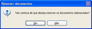 Selecione uma chamada, clique com o botão direito do mouse e selecione <Remover desta Pasta>. Será exibida uma caixa de diálogo de confirmação.