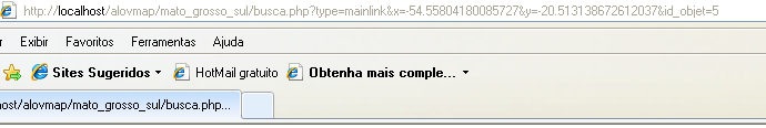 Figura 11. Tela principal do sistema, com a lista de opções de consulta.