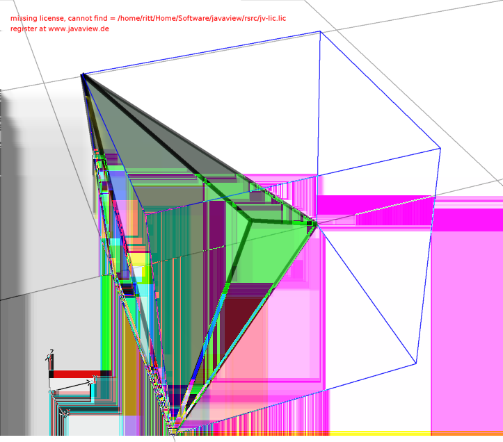 C. Soluções dos exercícios Figura C.1.: Polítopo {x R 3 x 1 + x 2 1, x 1 + x 3 1, x 2 + x 3 1, 0 x i 1}. (O visualizador usa os eixos x = x 1, y = x 2, z = x 3.