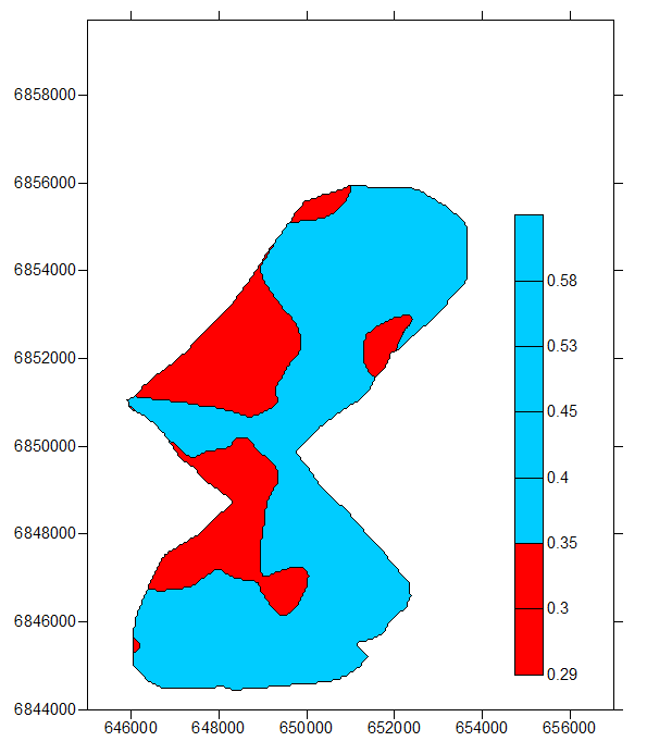 Mapa das recuperações RECUPERAÇÃO DE LAVRA Total de carvão da área azul (t) Total