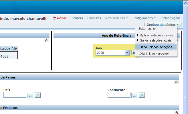 Limpando os resultados - A ferramenta de BI permite que a qualquer momento você limpe todos os filtros realizado e inicie a análise nas condições originais.