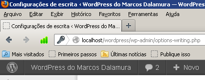 Clique no botão e arraste até a Barra de Favoritos do Firefox.