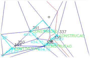 Como criar MDT 49 6. A triangulação do MDT ficará assim: 7.