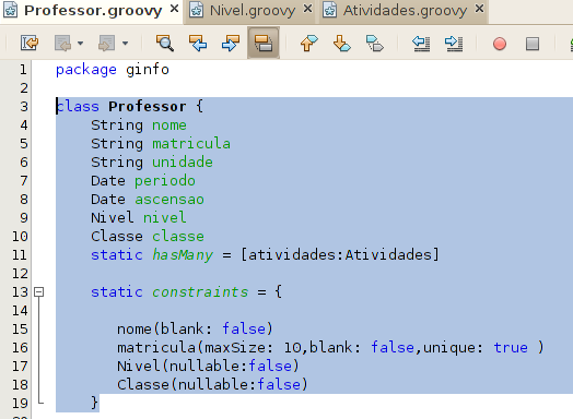 18 ENGINE = InnoDB; Essas instruções SQL, fazer a verificação se existe a tabela no schema lógico, se não existir ele criar a tabela, criar os campos, define o tipo dos campos e suas restrições,