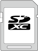 Informações essenciais Retirar o cartão Empurre o cartão SD para dentro uma vez e depois puxe-o para fora Quando o seu computador não reconhece o cartão SDXC Confirme e actualize o Sistema Operativo