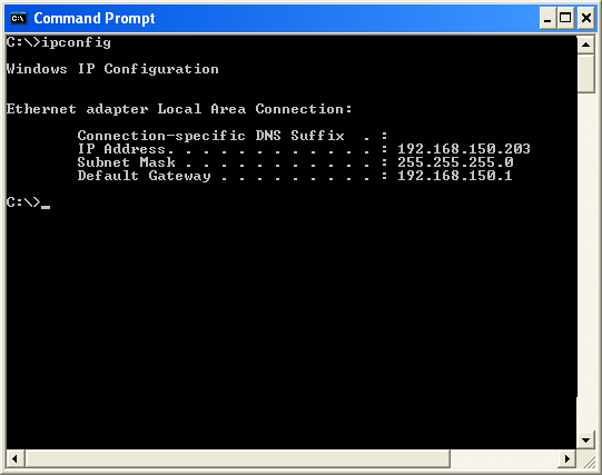 olução de roblemas \ ealize os seguintes passos para verificar as definições de rede para o computador.. bra o prompt de comando (rompt do -O).