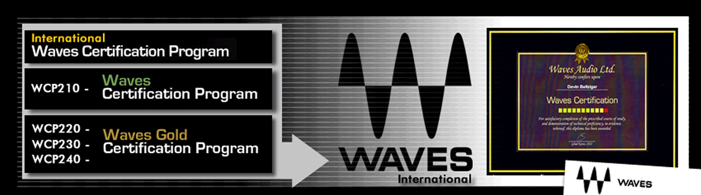 Apresentação Cursos de Áudio & Acústica O Waves Certification Program (Programa Certificação Waves - WCP) é fornecido pela Waves em parceria com a OMiD Academia de Áudio, que é Waves Authorized