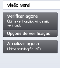 contextual (clique com o botão direito do mouse para abri-lo) acima do ícone do respectivo componente na visão geral de componentes da janela principal do AVG Antivírus 2012.