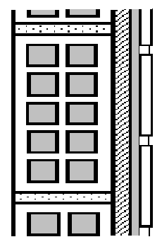 102 desempenadeira dentada de aço sobre uma pequena área do emboço (cerca de 1m²) e, logo em seguida, colar os azulejos um a um, fixando-os com batidas leves.