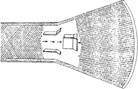 Desvio Eletrostático Figura 1-80 Placas de desvio eletrostático Figura 1-81 Disposição das placas O desvio eletrostático utiliza dois pares de placas de desvio, colocadas em ângulo reto entre si e o