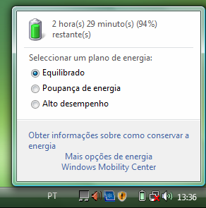 Funcionamento do acumulador A duração de funcionamento varia segundo os ajustes realizados nas funções de consumo de energia.