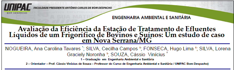 Trabalhos de Conclusão de Curso Alunos formandos em Junho de 2010 Engenheiros Ambientais e Sanitaristas Resumo: Desde as origens do homem, a carne faz parte da sua alimentação.