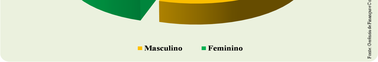 Gráfico XIII Percentual de Colaboradores por sexo Divisão dos colaboradores por idade.